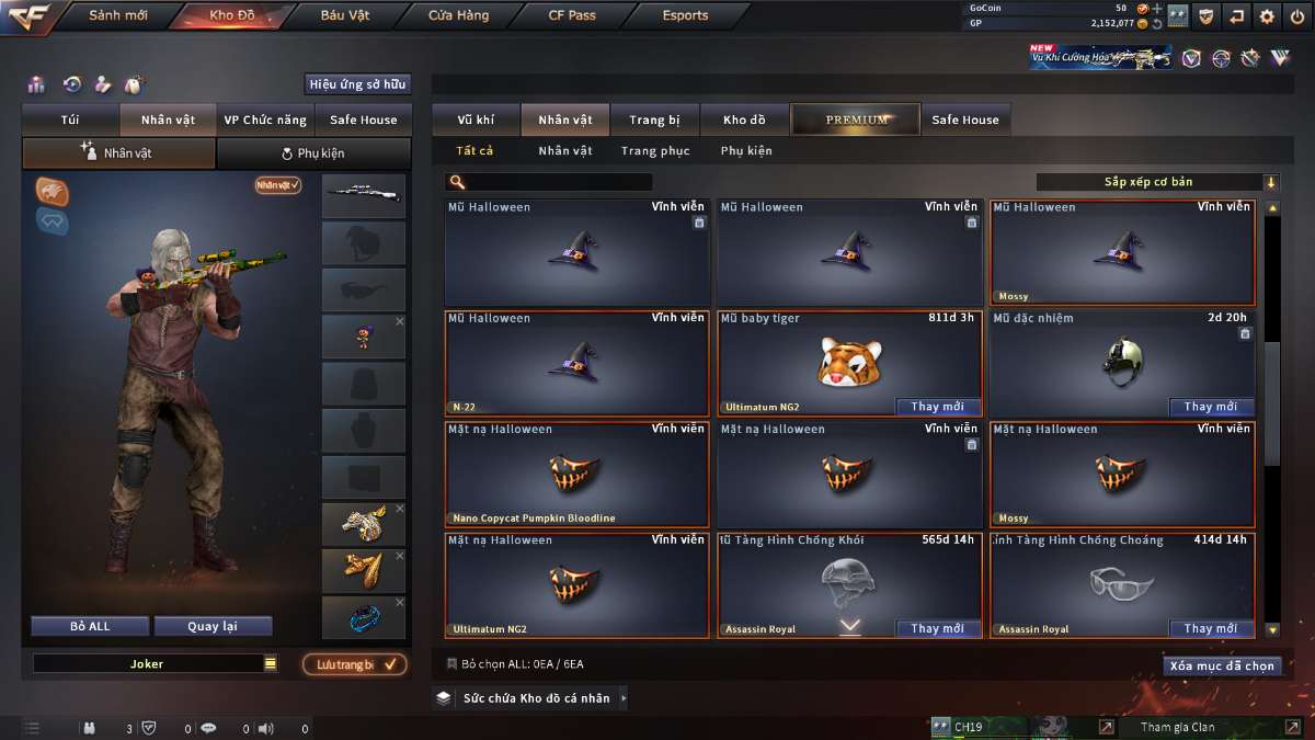 shop acc cf uy tin gia re